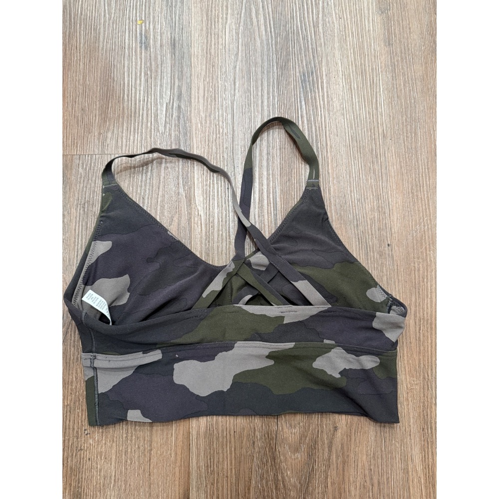 OFFLINE by Aerie Womens Medium Support Camo Strappy Cross Back Sports Bra Size M
